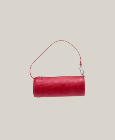Louis Vuitton Red Epi Leather Papillion Pouchette - Authentique Luxury | 100% Authentic Louis Vuitton Bag