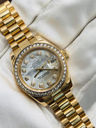 Rolex Lady-Datejust 26 Ref. 69138 Yellow Gold Diamond Dial President Bracelet | Shop Authentique Lux