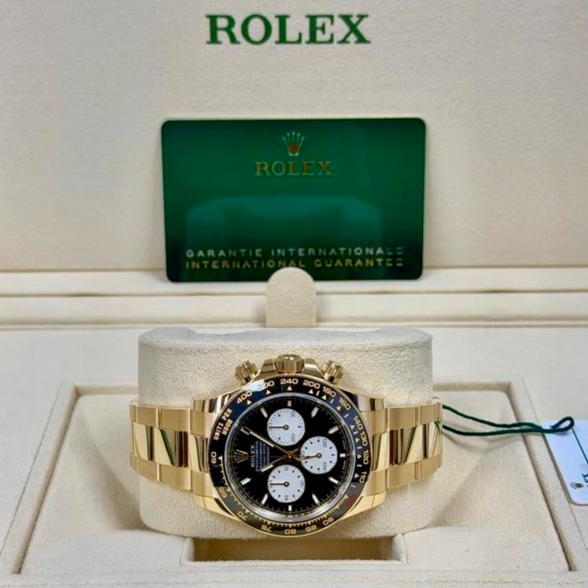 ROLEX Daytona Le Mans 126528LN presentation box view | Shop Authentique Lux