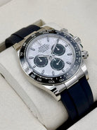 ROLEX Cosmograph Daytona 126519LN, Silver Meteorite Dial, 18K White Gold, Oysterflex, Full Set, 2026 | Shop Authentique Lux