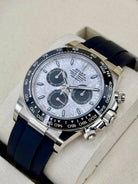 ROLEX Cosmograph Daytona 126519LN, Silver Meteorite Dial, 18K White Gold, Oysterflex, Full Set, 2026 | Shop Authentique Lux