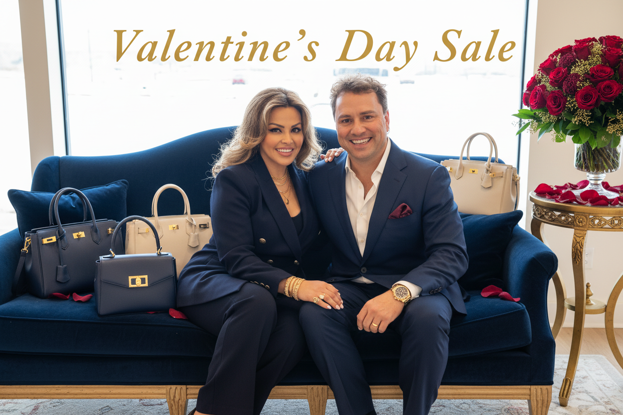 Valentine's Day Sale - Couple on Luxury Couch